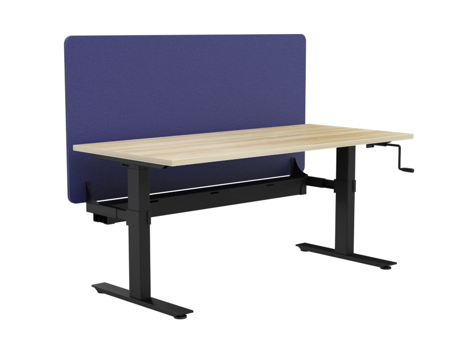 Agile Winder Height Adj Workstation - with Radius 18 Divider